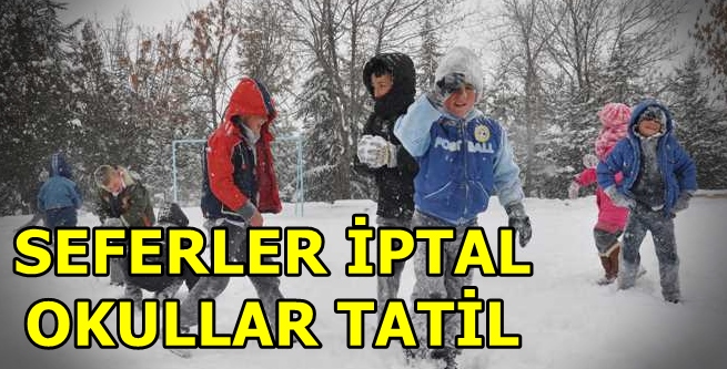 OKULLARA KAR TATİLİ