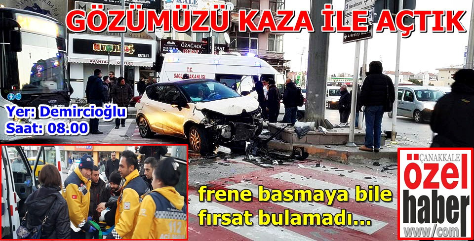 Direkt Direğe Çarptı..!