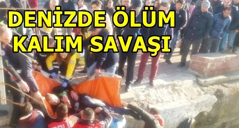 DENİZE DÜŞTÜ SİMİDE SARILDI
