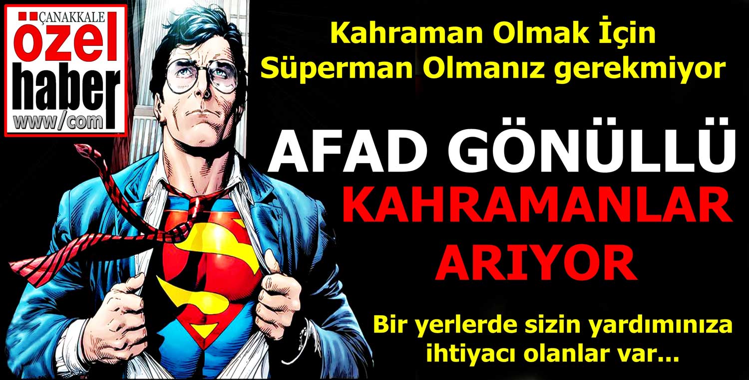 O KAHRAMAN SİZ OLABİLİRSİNİZ..!