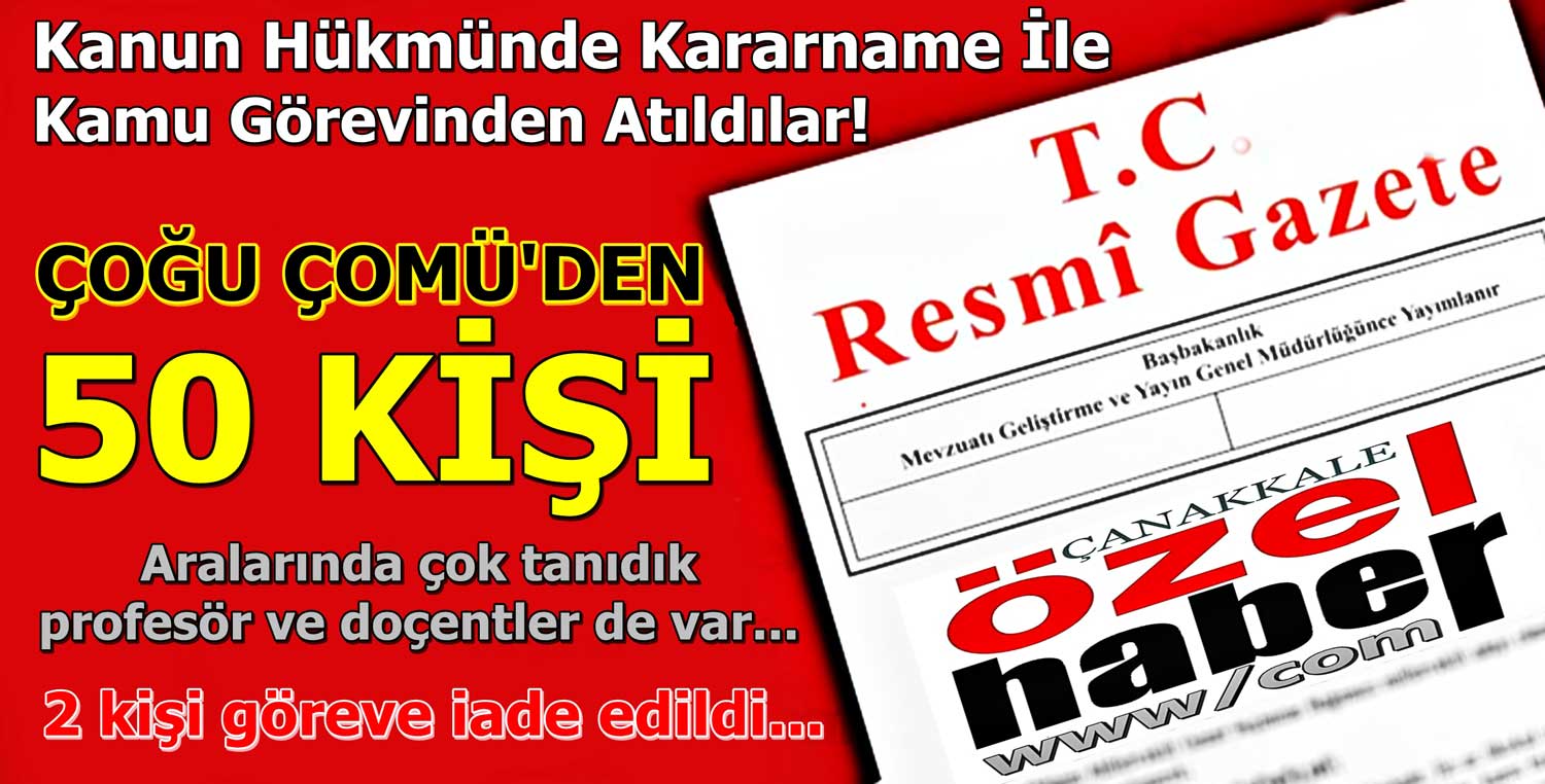 O İSİMLER ÇOK ÇARPICI..!