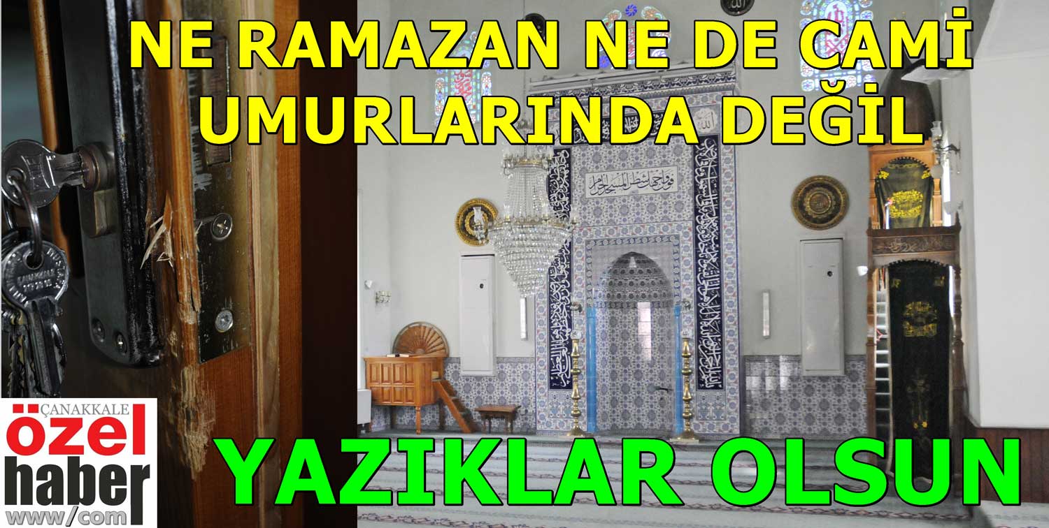 NAMAZA DEĞİL SOYGUNA GELMİŞLER