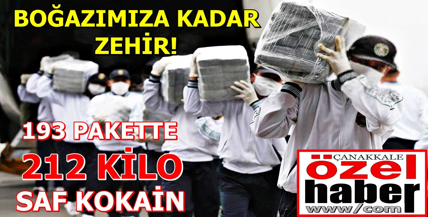ÇANAKKALE’DE KOKAİN OPERASYONU