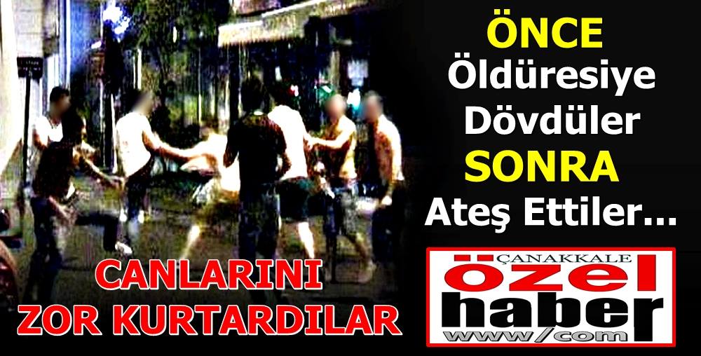 ÖNCE YUMRUKLAR SONRA SİLAHLAR KONUŞTU