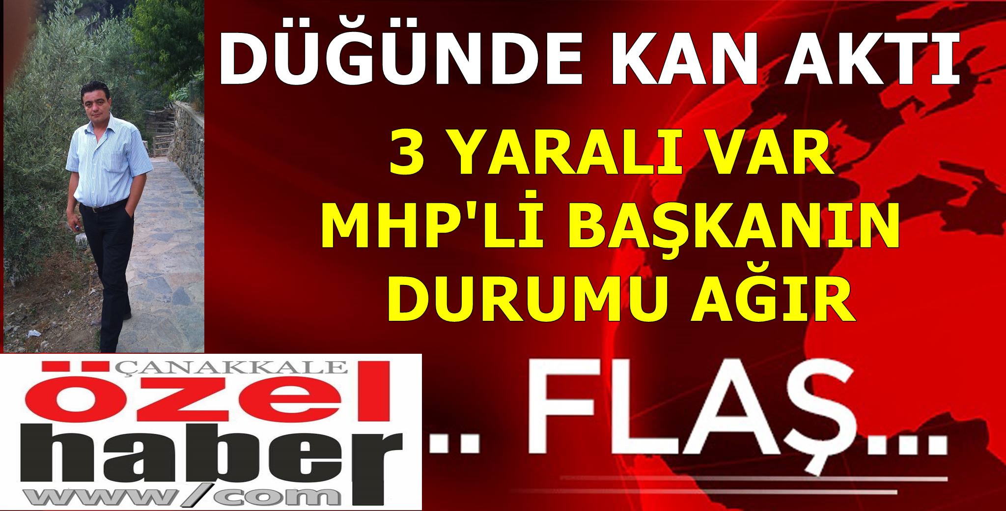 DÜĞÜNDE SİLAHLAR KONUŞTU