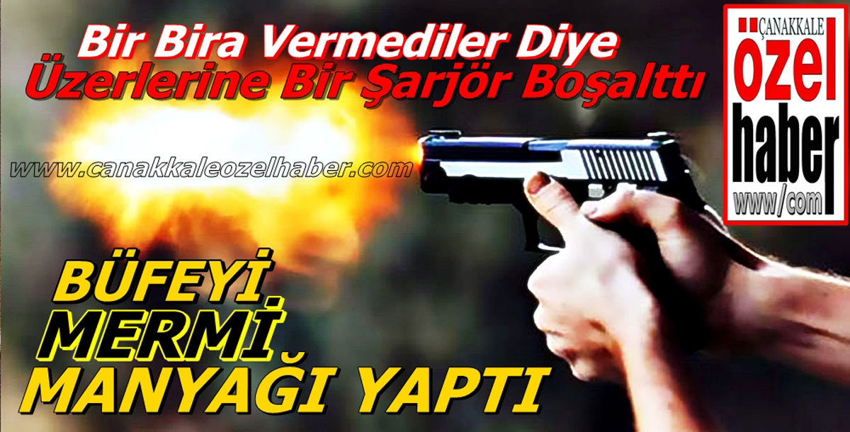 MÜŞTERİYİ KARNINDAN VURDU