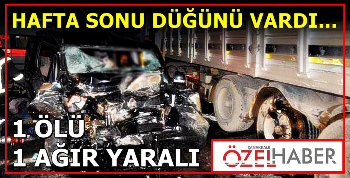 KAMYONA ARKADAN ÇARPTI..!