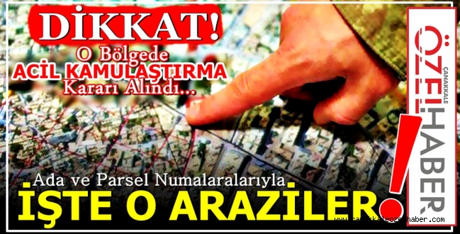 O ARAZİLER DEVLETE GEÇİYOR..!