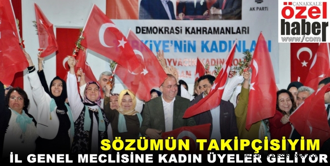 O KOLTUKLARDA KADINLAR DA OLACAK