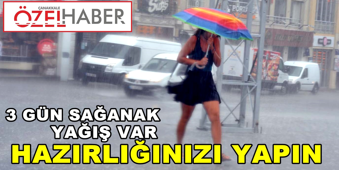 YAZ YAĞMURU DEĞİL SAĞANAK!