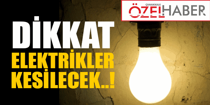 2 GÜN ELEKTRİK YOK