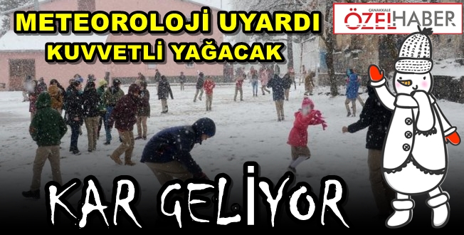 ÇANAKKALE’YE KAR SÜRPRİZİ