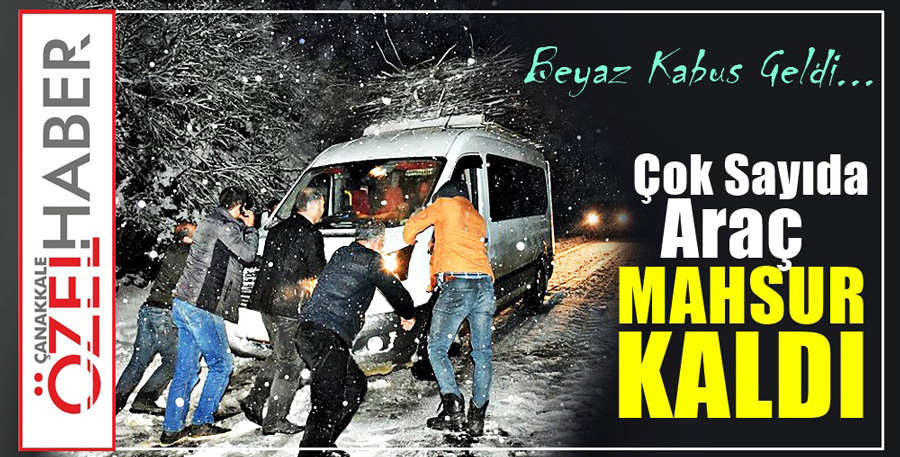 KAR ALTINDA YARDIM BEKLİYORLAR..!