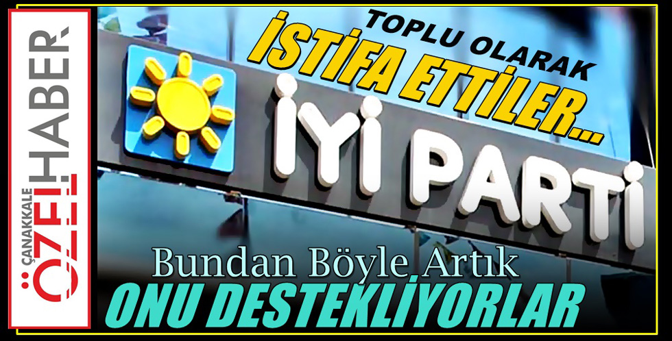 İYİ PARTİDE ŞOK İSTİFA..!