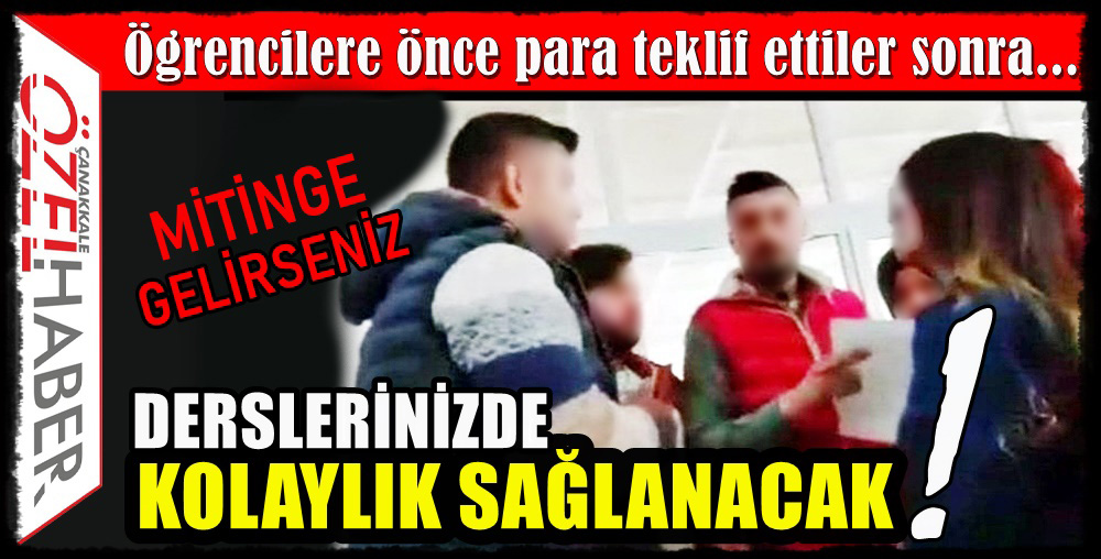 ÖĞRENCİLERE SKANDAL TEKLİF..!