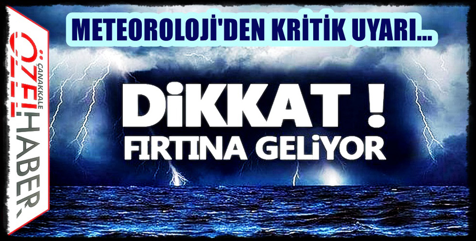 ÇATILAR UÇABİLİR, AĞAÇLAR DEVRİLEBİLİR..!