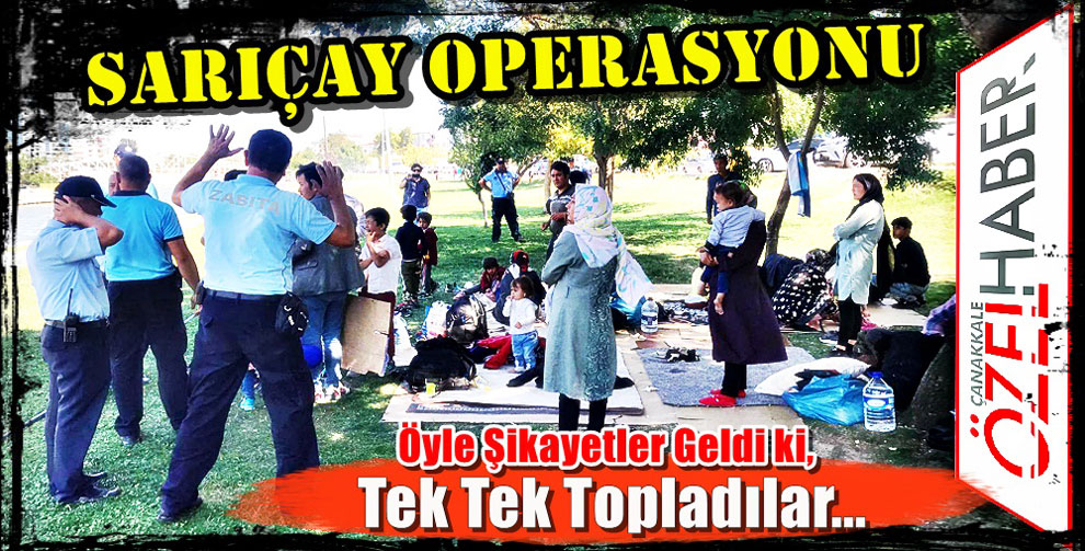 PARK DEĞİL SANKİ MÜLTECİ KAMPI..!