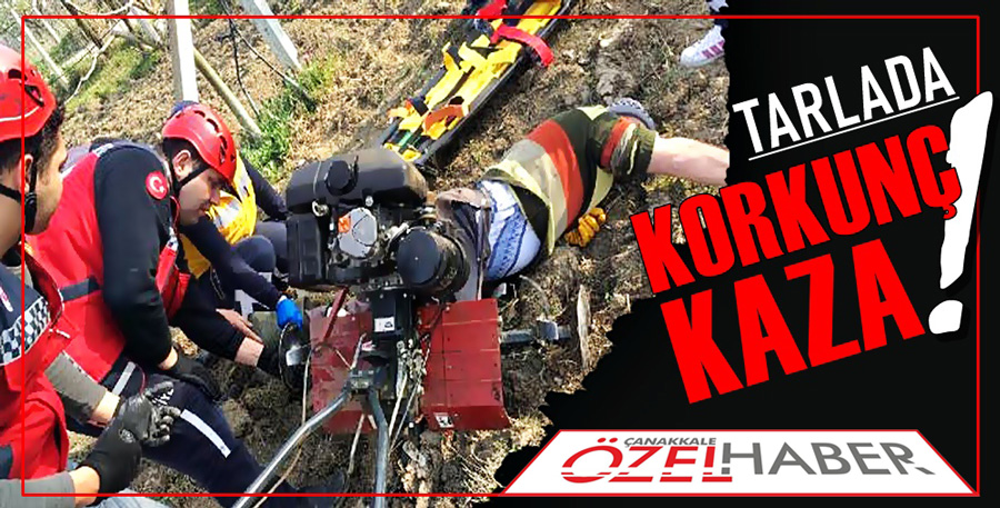 AYAĞINI İŞ MAKİNESİNE KAPTIRDI..!