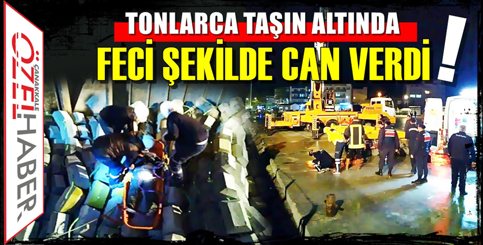 GEMİCİ YÜKÜN ALTINDA EZİLDİ..!