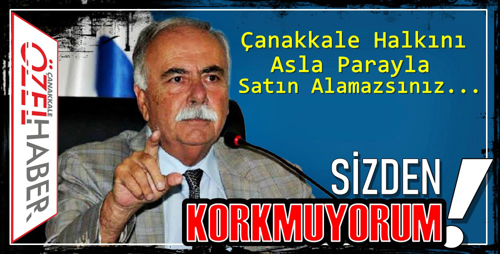 BAŞKAN GÖKHAN; BEN HALKIMIN YANINDAYIM..!