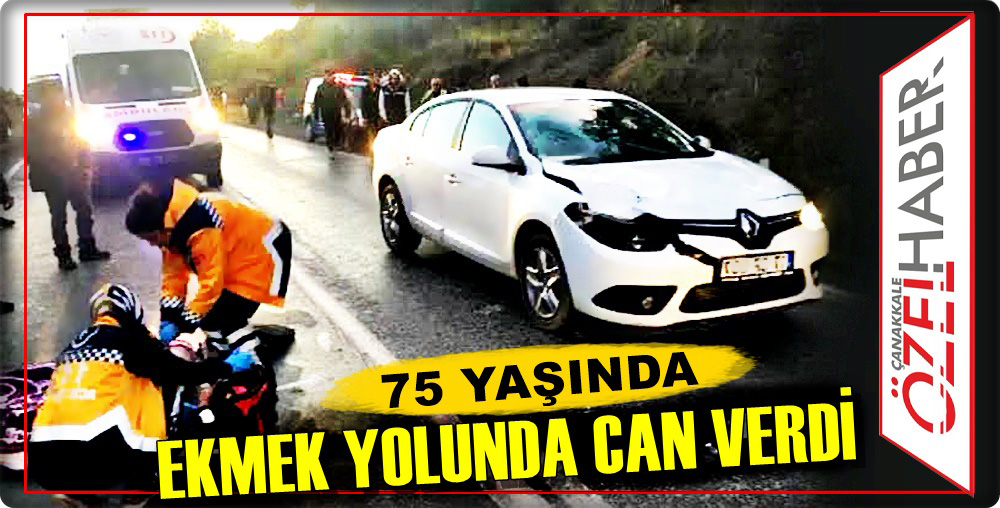OTOMOBİL ÇARPAN YAŞLI KADIN ÖLDÜ..!