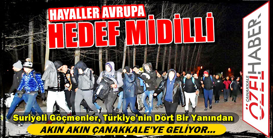 MÜLTECİLER ÇANAKKALE SAHİLİNİ DOLDURDU..!