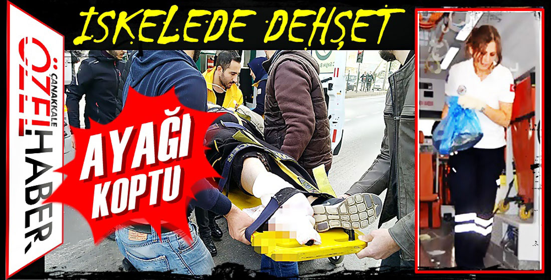 FERİBOT KAPAĞININ ALTINDA KALDI..!