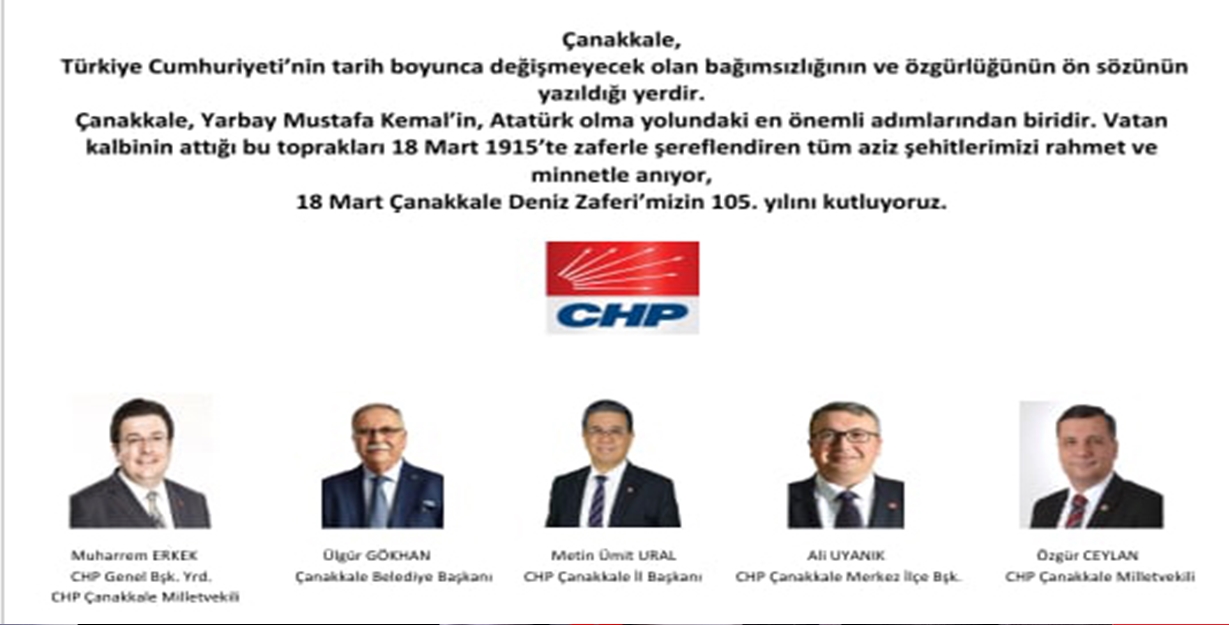 ÇANAKKALE DENİZ ZAFERİMİZ KUTLU OLSUN