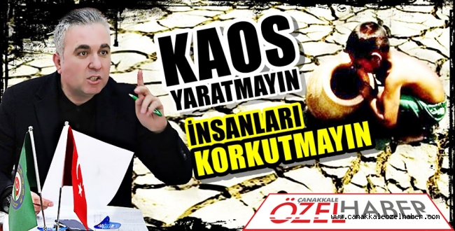 KITLIK DEMEK KARGAŞA DEMEK…!