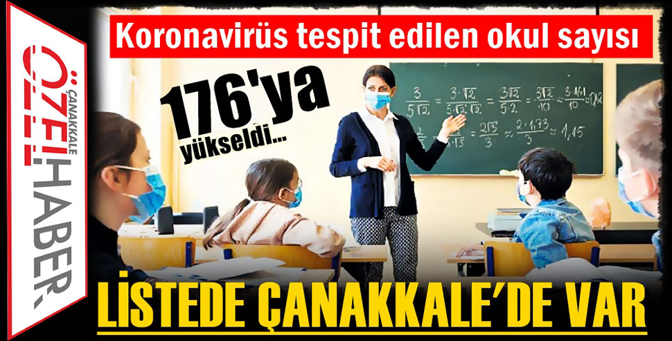 ÇANAKKALE’DE Kİ OKULDA VİRÜS TESPİT EDİLDİ..!