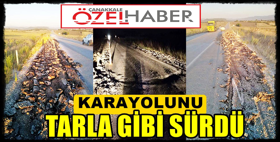 PULLUKLA YOLU BOYDAN BOYA KAZDI..!