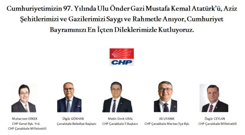 CUMHURİYET BAYRAMINIZ KUTLU OLSUN