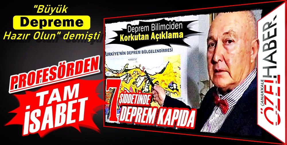 PROFESÖR UYARMIŞ BİZ YAZMIŞTIK…!