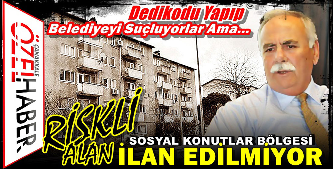 SOSYAL KONUTLAR ALLAHA EMANET..!