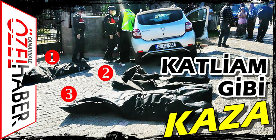 FECİ KAZA, 3 ÖLÜ 1 YARALI..!