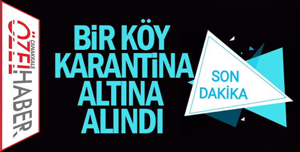 KARANTİNA ÜSTÜNE KARANTİNA..!