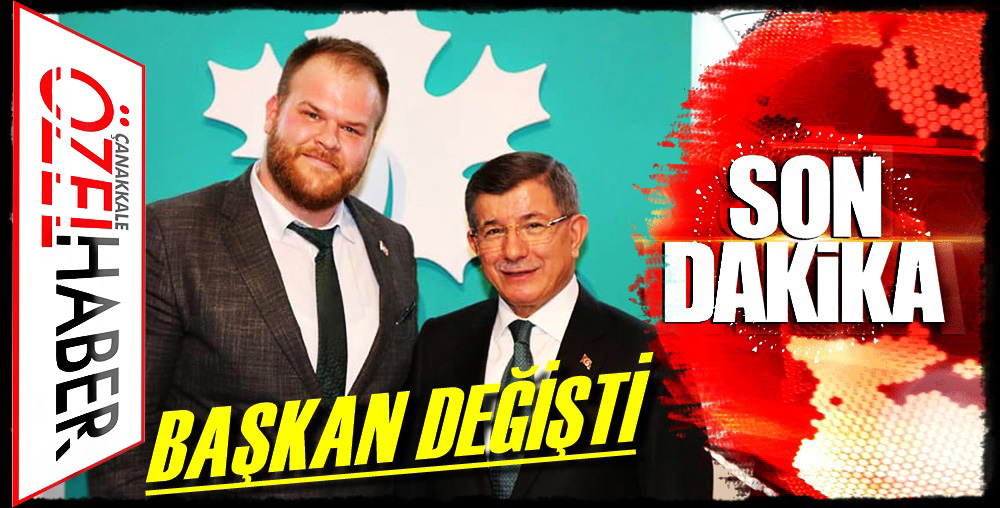 GELECEK PARTİSİ İL BAŞKANI GÖREVİ BIRAKTI..!