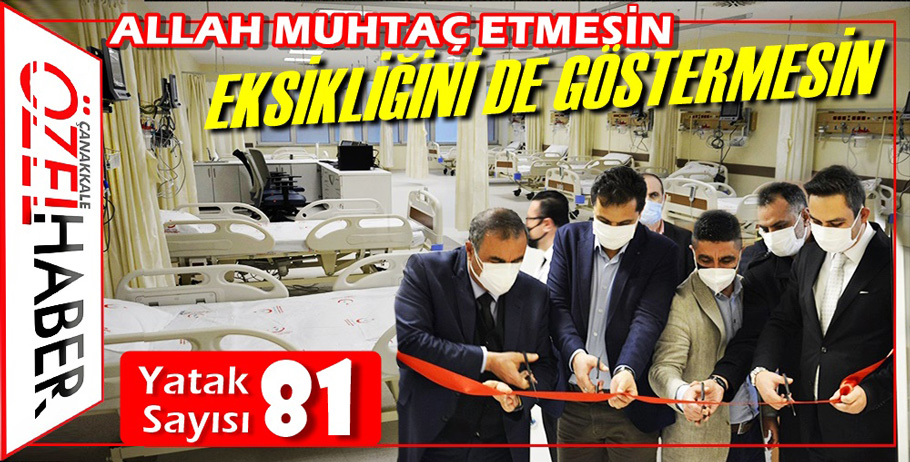 KORONER YOĞUN BAKIM ÜNİTESİ AÇILDI..!