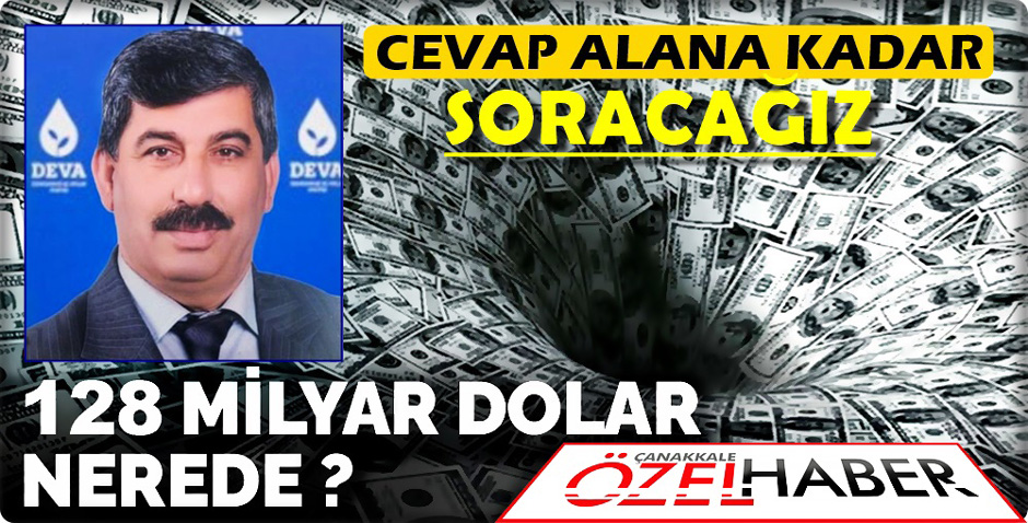 DEVA PARTİSİ, PARANIN PEŞİNİ BIRAKMIYOR..!