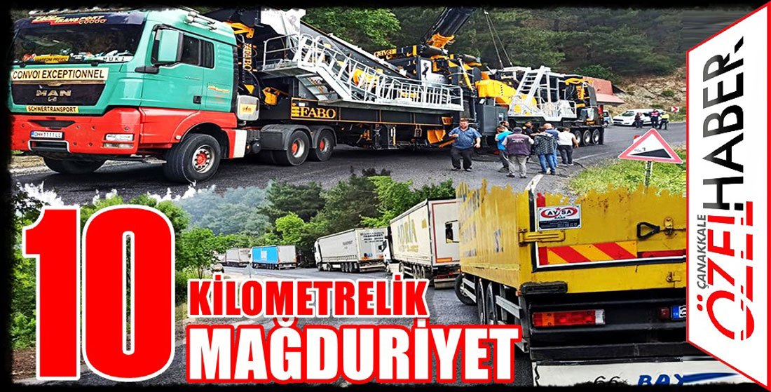 YÜZLERCE ARAÇ 1O SAATTİR MAHSUR..!