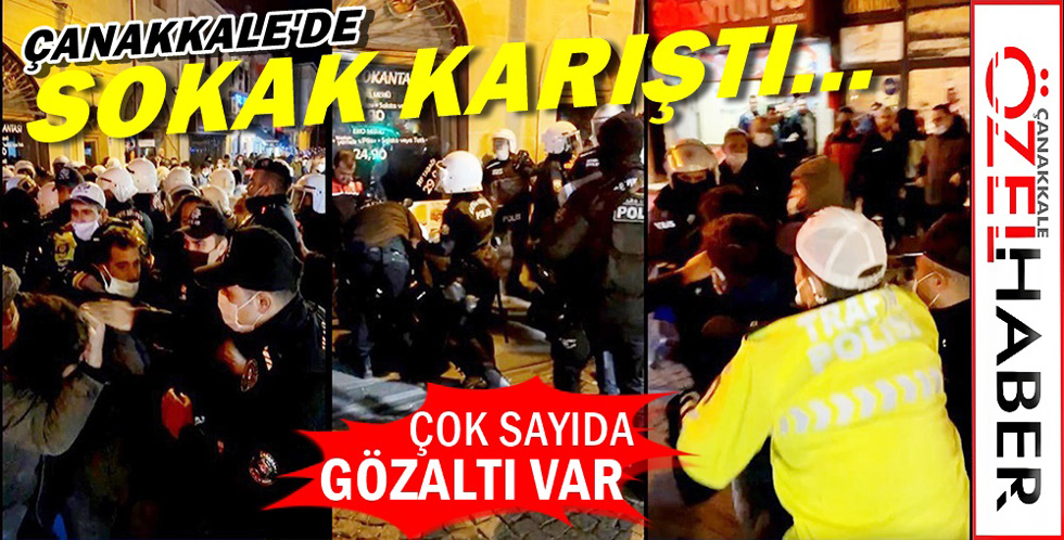 POLİSİN MÜDAHALESİ SERT OLDU..!