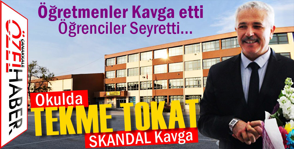 MÜDÜR İLE ÖĞRETMEN BİRBİRİNE GİRDİ..!