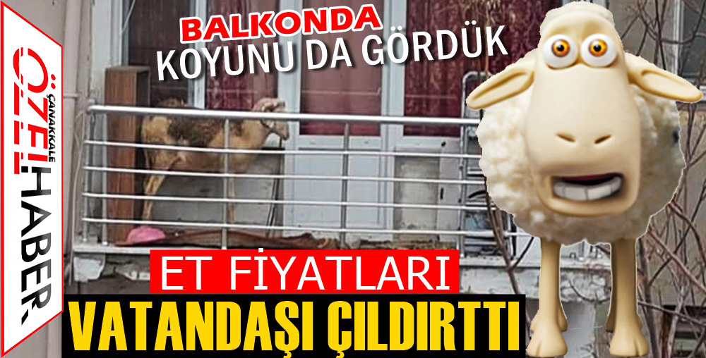 BALKONDA Kİ KUZU SİYASİ GÜNDEM OLDU..!
