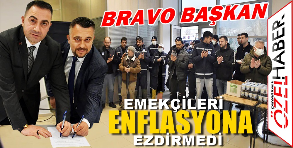 İŞÇİLER BAYRAM ETTİ…!