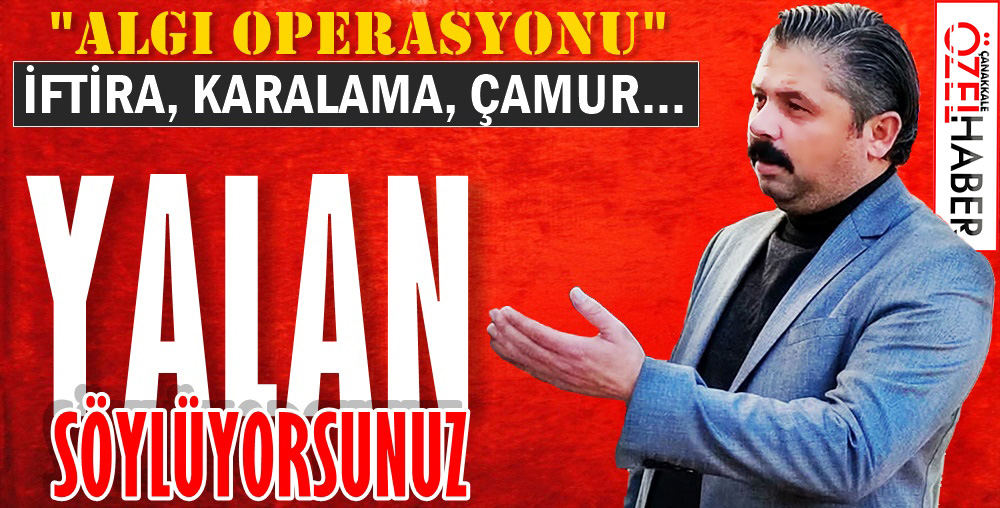 SUÇLU İTİRAF, OPERASYONCULAR İFTİRA ETTİ..!