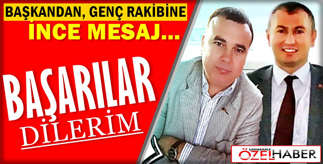 BAŞKANDAN RAKİBİNE GENÇLİK JESTİ..!