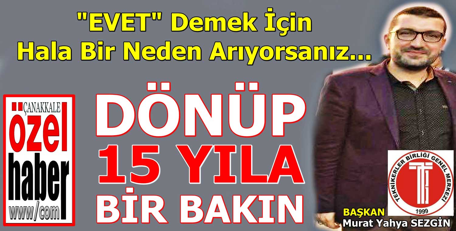 İSTİKRAR İÇİN EVET…