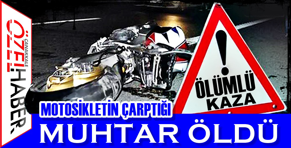 KARANLIKTA YÜRÜRKEN KAZADA CAN VERDİ..!