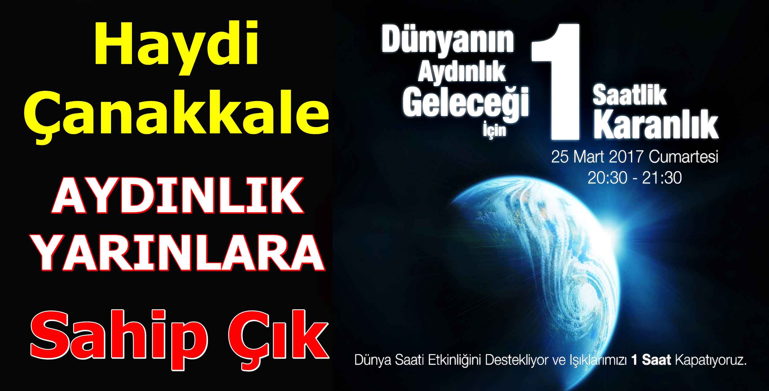 1 Saatini KARART, Geleceğini AYDINLAT