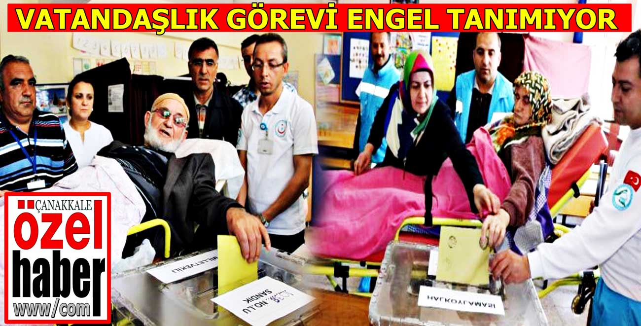 AMBULANSLA GELDİLER, SEDYEYLE TAŞINDILAR..!